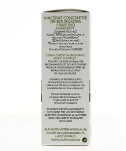 Aulne Blanc (Alnus incana) bourgeon unitaire BIO, 50 ml